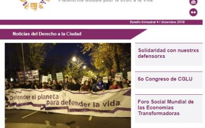 Noticias del Derecho a la Ciudad: Diciembre 2019